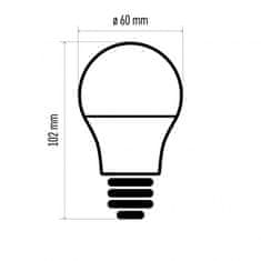 Emos LED True Light žarnica, 7,2 W, E27, topla bela