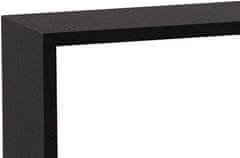 Autronic Stenska polica, komplet 3 kos, MDF, črna barva mat, pakirano v zaščitno folijo P-008 BK