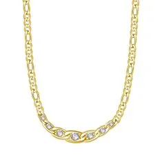 Brosway Pozlačena jeklena ogrlica s kristali Symphonia BYM98