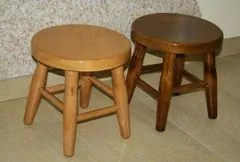 eoshop Bukov stolček višine 31 cm (barva lesa: oreh)