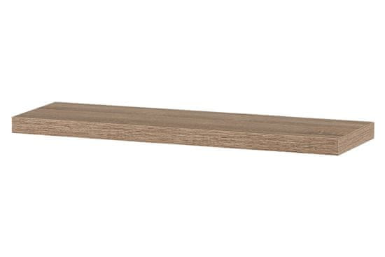 Autronic Stenska polica 90 cm, MDF, 3D hrastov dekor Sonoma, pakirano v zaščitno folijo P-013 SON1