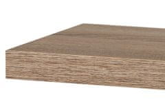 Autronic Stenska polica 90 cm, MDF, 3D hrastov dekor Sonoma, pakirano v zaščitno folijo P-013 SON1