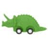 Dino World ASST | Gumijasti dinozaver z vztrajnikom , Triceratops - zelena