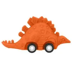 Dino World ASST | Gumijasti dinozaver z vztrajnikom , Stegosurus - oranžna