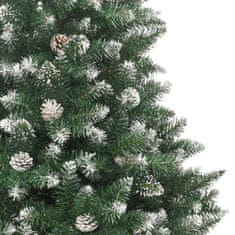 Vidaxl Umetna novoletna jelka s stojalom 180 cm PVC