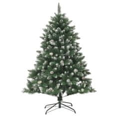 Vidaxl Umetna novoletna jelka s stojalom 120 cm PVC
