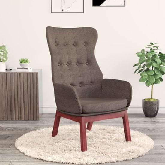 Vidaxl Stol za sproščanje taupe blago