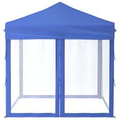 shumee Zložljiv vrtni šotor s stranicami moder 2x2 m