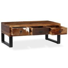 Vidaxl Klubska mizica iz trdnega palisandra 90x50x35 cm