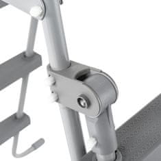 Vidaxl Bazen z lestvijo s 4 stopnicami 350x90 cm bel