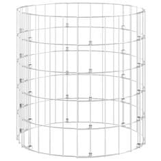 Vidaxl Vrtni kompostnik Ø50x50 cm pocinkano jeklo