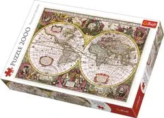 Trefl Puzzle Zgodovinski zemljevid sveta 1630 / 2000 kosov