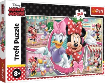 Trefl Minnie Nakupovanje Puzzle / 260 kosov Panoramic