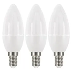 Emos LED Classic Candle žarnica, 5 W, E14, topla bela, trije kosi