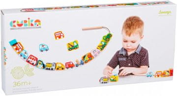 shumee Lesene perle Cubika za nanizanje vozil