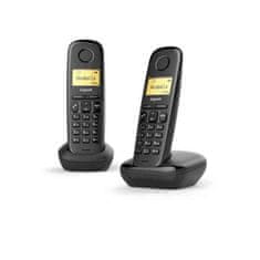 Gigaset Brezžični telefon A170 Duo (2 uds) Črna Brezžični