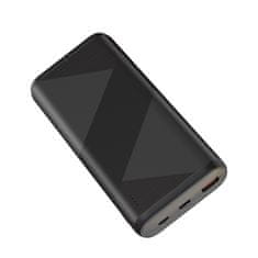 XO Prenosna baterija za hitro polnjenje powerbank XO PR150 20000mAh, 1xUSB 3.0 QC 1x Type-C PD 20W,