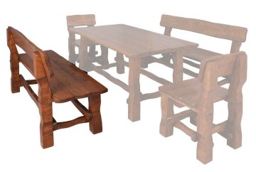 CASARREDO Vrtna klop OM-101 iz masivnega jelševega lesa, 150 cm, izbira barve