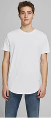Jack&Jones 3 PAKET - moška majica s kratkimi rokavi JJENOA 12191765 Long Line Fit White 1 White 1 Black 1 Navy (Velikost XL)