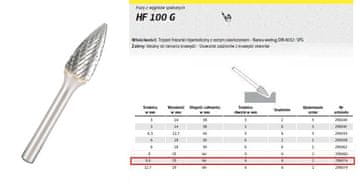 KLINGSPOR Rezalnik za kovine Hf 100 G Fi=9.6X19Mm Delo 6Mm Tip Spg, hiperbolični rezalnik