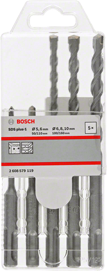 Bosch Sds Plus-1 Vrtalni pribor za vrtanje 5/6/6/8/10