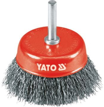 shumee YATO KRTAČA ZA BLAZINE 75 mm Z DRŽALOM VALOVITA ŽICA INOX 4751