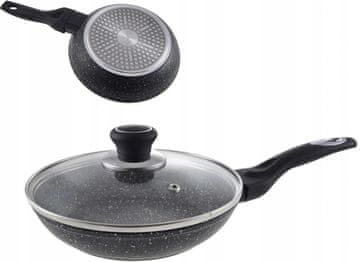 TIROSS Marmorna ponev s pokrovom 26 cm TS-1256P