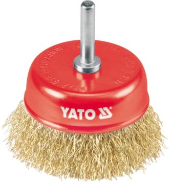 shumee YATO 75 mm SKODELICA KRTAČE Z VALOVITIM ŽIČNIM DRŽALOM 4750