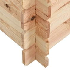 Vidaxl Pasja uta 80x80x100,6 cm trdna borovina