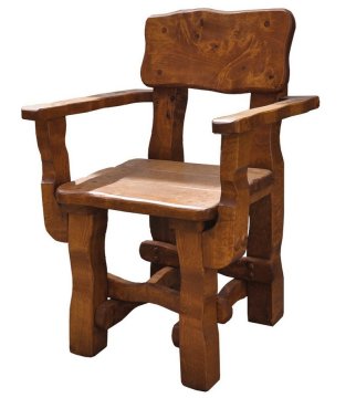 CASARREDO Vrtni stol iz masivnega lesa jelše z naslonjali, izbira barv, 56x61x86 cm