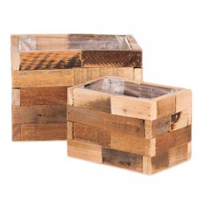 Autronic Ovitek za rože iz lesa, nastavljeno 2ks. Cena 1sadu. OC3760