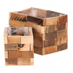 Autronic Ovitek za rože iz lesa, nastavljeno 2ks. Cena 1sadu. OC3760