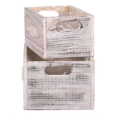 Autronic Ovitek za rože lesena, nastavljeno 2ks. Cena 1sadu. AB2163-LILA