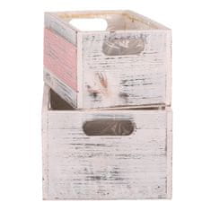 Autronic Ovitek za rože lesena, nastavljeno 2ks. Cena 1sadu. AB2163-PINK