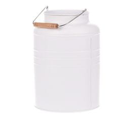 Autronic Kovinska vaza, Bela barva. KK062-WH