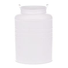 Autronic Kovinska vaza, Bela barva. KK062-WH