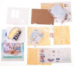 Ikonka Aga Leseni model dnevne sobe za punčke LED DIY 3016