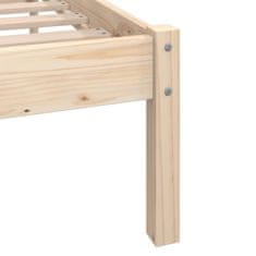 Vidaxl Posteljni okvir iz trdne borovine 90x200 cm