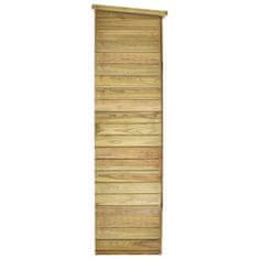 Vidaxl Vrtna lopa za orodje 123x50x171 cm impregnirana borovina