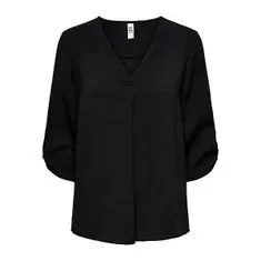 Jacqueline de Yong Ženska bluza JDYDIVYA Loose Fit 15226911 Black (Velikost 34)