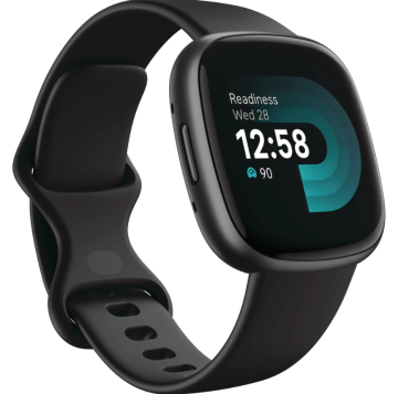 Fitbit Versa 4 pametna ura, GPS, Bluetooth, črna/siva (FB523BKBK)