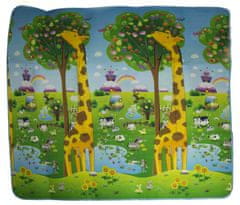 Ikonka Aga Izobraževalna obojestranska penasta podloga ZOO 200x180cm