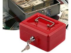 Volino Kasetna varnostna škatla za denar in dokumente - rdeča