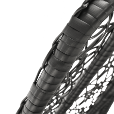 eoshop Viseči fotelj Kalea 2 NEW s stojalom, siv/svetlo siv, 130 kg, za notranje in zunanje prostore