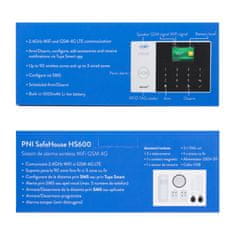 PNI SafeHouse HS600 Wifi, GSM, 4G brezžični alarmni sistem, Tuya