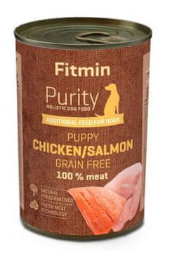 Fitmin dog Purity konzerva cons PUPPY salm&chicken 400g