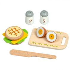 Lucy & Leo 222 Zajtrk na pladnju - leseni igralni set z magneti