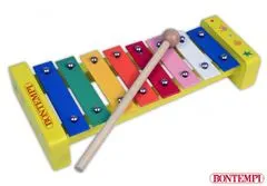 Bontempi Leseni ksilofon z 8 kovinskimi notami 24 x 11 x 4,5 cm
