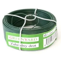 Vezalna žica 0,8 mm/75 m PVC zelena GREENYARD