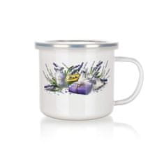Banquet Emajliran vrč premera 9,5cm 0,5l LAVENDER + plastični pokrov